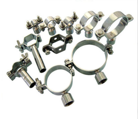 Support de tuyau sanitaire en acier inoxydable 304 avec miroir poli