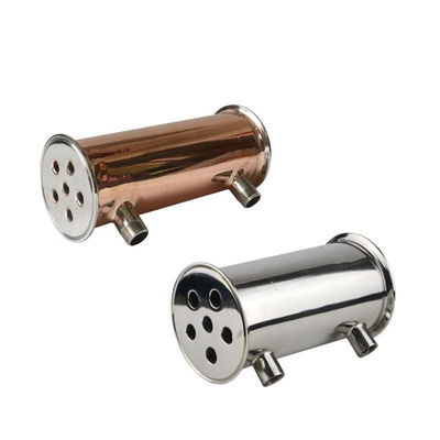 Codes de tête cylindrique en acier inoxydable 304 316 Tri-clampe déphlegmator condensateur de reflux