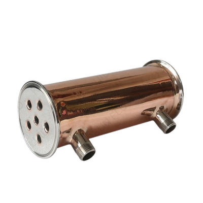 Codes de tête cylindrique en acier inoxydable 304 316 Tri-clampe déphlegmator condensateur de reflux