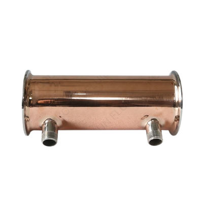 Codes de tête cylindrique en acier inoxydable 304 316 Tri-clampe déphlegmator condensateur de reflux