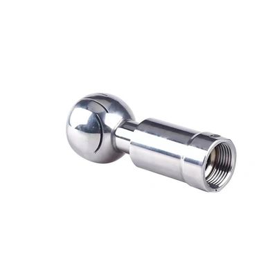 WZ SS 304 316 316L Tri-clampe joint de tuyau sanitaire avec boule de nettoyage rotative 360