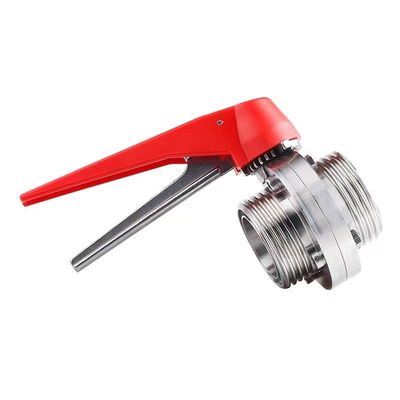 WZ en acier inoxydable 304 316 316L soupape papillon fileté égale à 1/8 "--4" pour DIN 3A SMS
