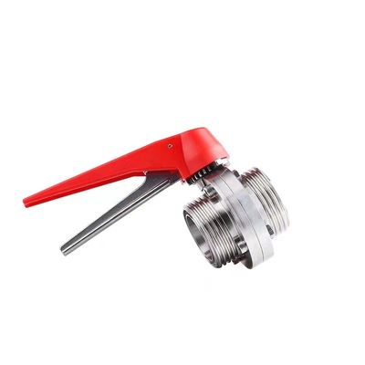 WZ en acier inoxydable 304 316 316L soupape papillon fileté égale à 1/8 "--4" pour DIN 3A SMS