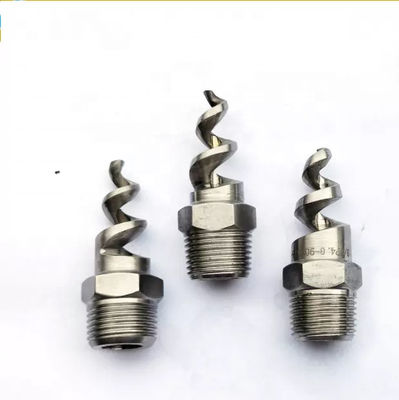 1/4 "-2" acier inoxydable 316SS Full Cone Spiral Nozzle pour les applications de coulée de précision