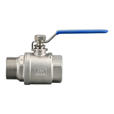 Valve à bille flottante à haute température en acier inoxydable 2PC pour hommes et femmes pour l'industrie