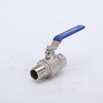 Valve à bille flottante à haute température en acier inoxydable 2PC pour hommes et femmes pour l'industrie
