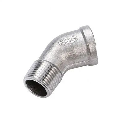 Pièces d'acier inoxydable 304 316 90 degrés à filetage pour tuyaux à coudée pour fournitures de plomberie