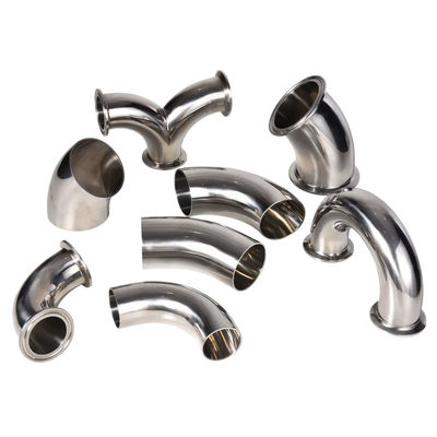 WZ ISO Standard Size 4 Way Elbow Pipe Fitting en acier inoxydable 304/316 pour le secteur sanitaire