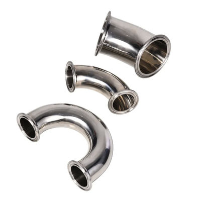WZ ISO Standard Size 4 Way Elbow Pipe Fitting en acier inoxydable 304/316 pour le secteur sanitaire