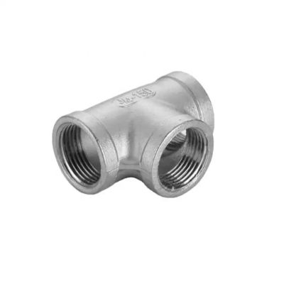 Acier inoxydable 201 304 316 TEE BSPT interne BSPT fil de même diamètre raccords de tuyauterie