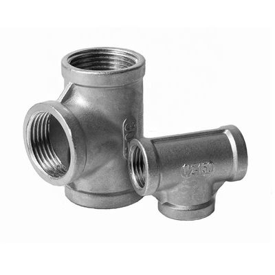 Acier inoxydable 201 304 316 TEE BSPT interne BSPT fil de même diamètre raccords de tuyauterie