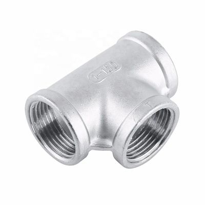 Acier inoxydable 201 304 316 TEE BSPT interne BSPT fil de même diamètre raccords de tuyauterie