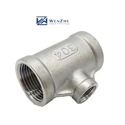 Résistants en acier inoxydable joints de connexion NPT BSPT Reducteur Tee Cross Union conique M/F