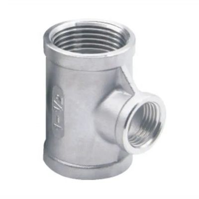 Résistants en acier inoxydable joints de connexion NPT BSPT Reducteur Tee Cross Union conique M/F
