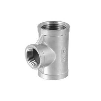 Résistants en acier inoxydable joints de connexion NPT BSPT Reducteur Tee Cross Union conique M/F