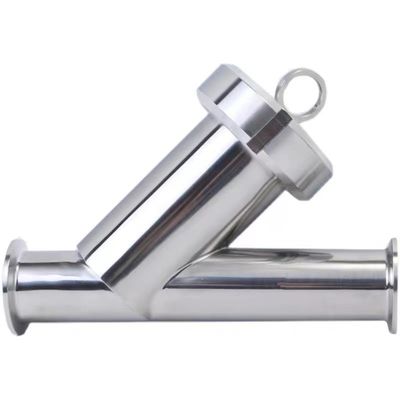 Sanitaire 304 316L Filtre à filtre de type Y en acier inoxydable avec connexion DIN SMS SUS 3A