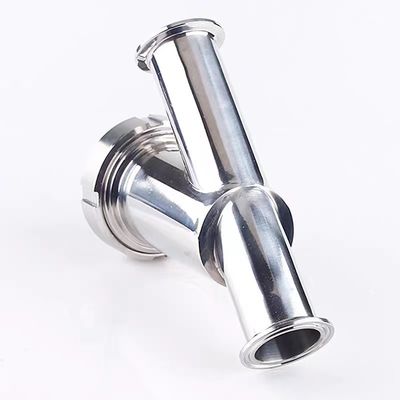 Sanitaire 304 316L Filtre à filtre de type Y en acier inoxydable avec connexion DIN SMS SUS 3A