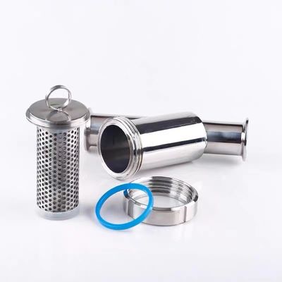 Sanitaire 304 316L Filtre à filtre de type Y en acier inoxydable avec connexion DIN SMS SUS 3A