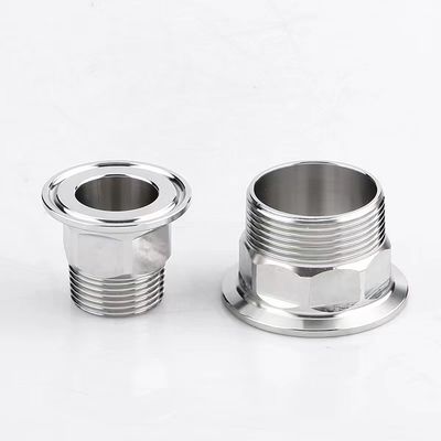 Équivalent en acier inoxydable 304 fils mâles Hex Ferrule raccords de tuyaux Hex Adapteur