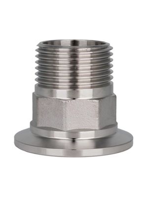 Équivalent en acier inoxydable 304 fils mâles Hex Ferrule raccords de tuyaux Hex Adapteur