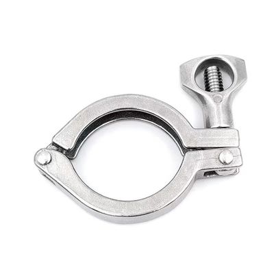 CLAMP Connection Sanitaire en acier inoxydable SS304 SS316L Tri Clamp Single Pin pour le support OEM