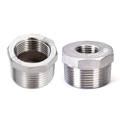 En acier inoxydable, boîtier hexagonal pour joint de fil BSP du NPT