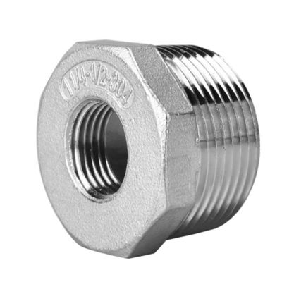 En acier inoxydable, boîtier hexagonal pour joint de fil BSP du NPT