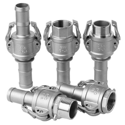Acier inoxydable 304 316 couplage rapide à camouflage de type F BSPT NPT fileté pour la même taille