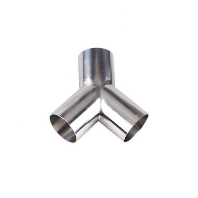 Garantit en acier inoxydable 304 316 Pipe montée à 45 degrés Tee type Y Tee avec coulée égale