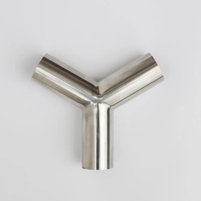 Garantit en acier inoxydable 304 316 Pipe montée à 45 degrés Tee type Y Tee avec coulée égale