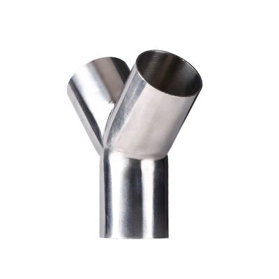 Garantit en acier inoxydable 304 316 Pipe montée à 45 degrés Tee type Y Tee avec coulée égale