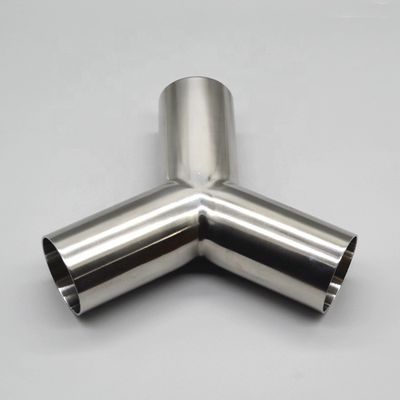 Garantit en acier inoxydable 304 316 Pipe montée à 45 degrés Tee type Y Tee avec coulée égale
