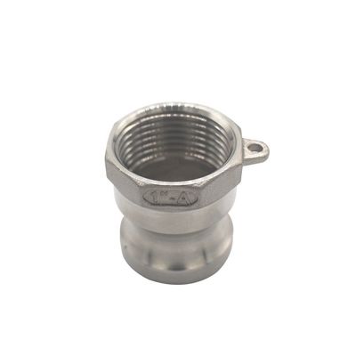 SS 304 316 Connecteurs rapides Camlock pour l'huile gazeuse à eau NPT BSP 1/4"-4" Code tête ronde