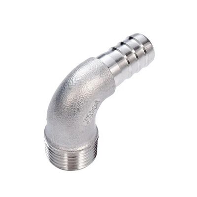 Acier inoxydable 304 316 90 degrés mâle Elbow Hose Barbe 1/4''-4.0' BSP mâle x 16 mm
