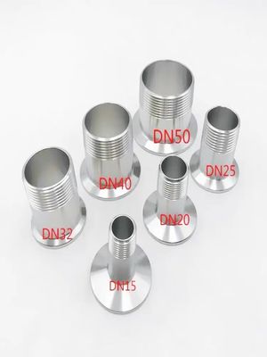 Acier inoxydable sanitaire 304 Tri Clamp Bsp Pipe Fittings Couplings à fils mâles forgés