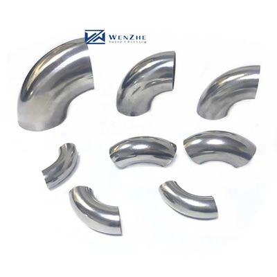 Acier inoxydable supporté par OEM 304 316 courbes tuyaux de soudage coude 90 180 degrés courbes 3A DIN