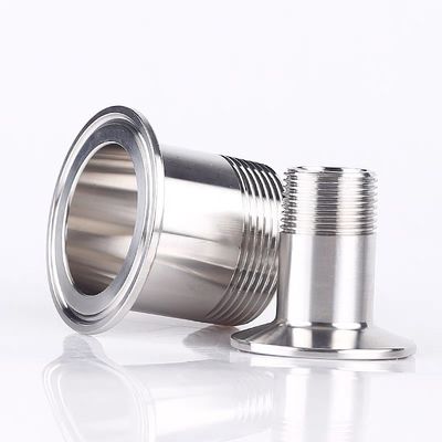 Acier inoxydable sanitaire 304 Tri Clamp Bsp Pipe Fittings Couplings à fils mâles forgés