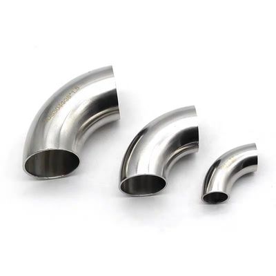 Acier inoxydable supporté par OEM 304 316 courbes tuyaux de soudage coude 90 180 degrés courbes 3A DIN
