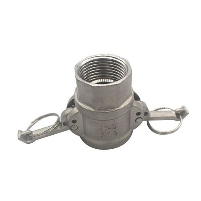 Connecteurs rapides de type SS 304 316 D pour l'huile de gaz d'eau NPT BSP 1/4 "-4