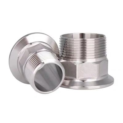 Ferrule en acier inoxydable hygiénique SS304/SS316L à triclampe hexagonale à fil de tétons
