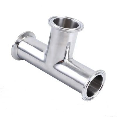 L'huile et l'eau gazeuse 3A DIN Tête cylindrique Code SS316L 304 Tête de pince sanitaire standard 1/4''-6