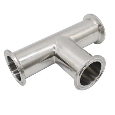 L'huile et l'eau gazeuse 3A DIN Tête cylindrique Code SS316L 304 Tête de pince sanitaire standard 1/4''-6