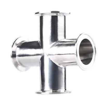 1/4''-6'' égale 3A DIN Sanitaire Croix à raccordement rapide en acier inoxydable 304