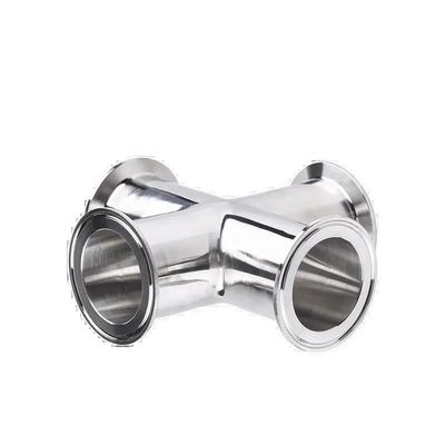 1/4''-6'' égale 3A DIN Sanitaire Croix à raccordement rapide en acier inoxydable 304