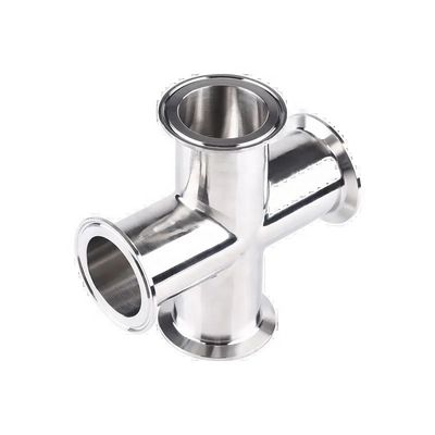 1/4''-6'' égale 3A DIN Sanitaire Croix à raccordement rapide en acier inoxydable 304