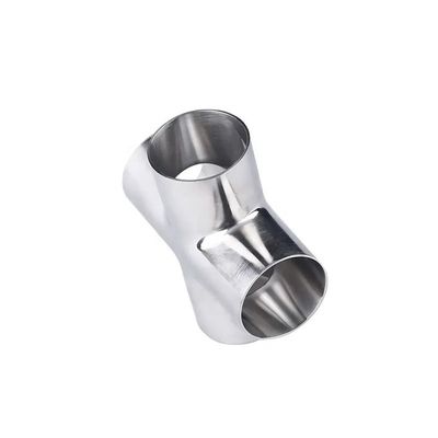 Croix de soudage en acier inoxydable 304/316 équivalent avec polissage des miroirs internes et externes SMS 3A