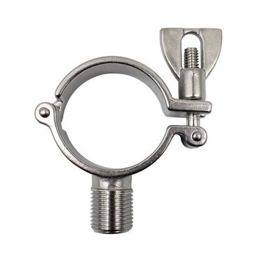 Clampe de support de tuyau à fil mâle à tête carrée avec connexion rapide