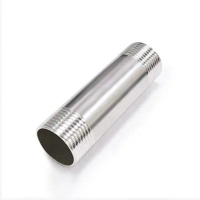 Silver WZ SS316 Baril mâle Nipple NPT BSPP BSPT G fileté 2 "