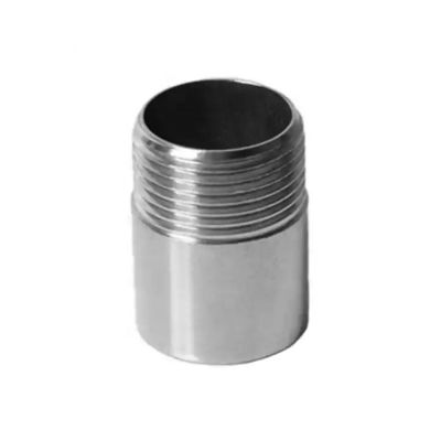 Silver WZ SS316 Baril mâle Nipple NPT BSPP BSPT G fileté 2 "