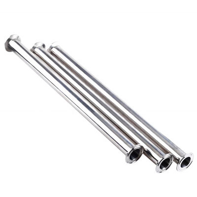 304 316 316L Sanitaire en acier inoxydable Tri-clampe tuyau/pilote 3A Code tête ronde DIN